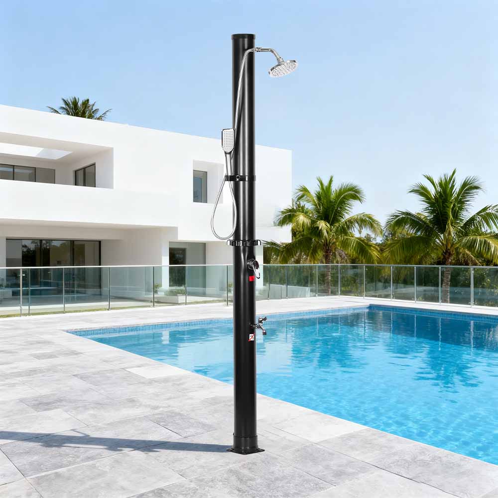 LY18L05-HB 18L Hai phần ABS Chrome Đầu vòi hoa sen Năng lượng mặt trời Vòi hoa sen sân vườn ngoài trời